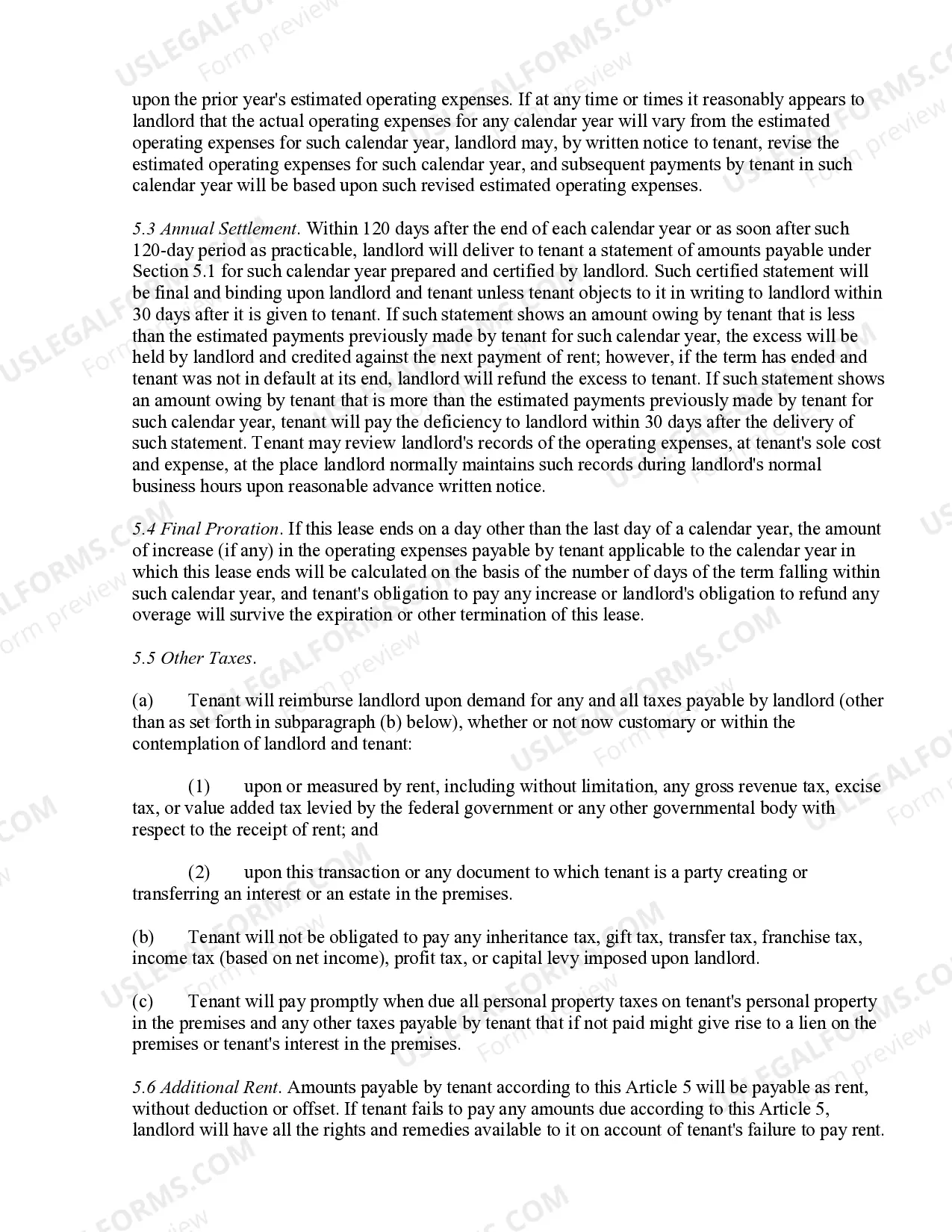 Preview Office Lease