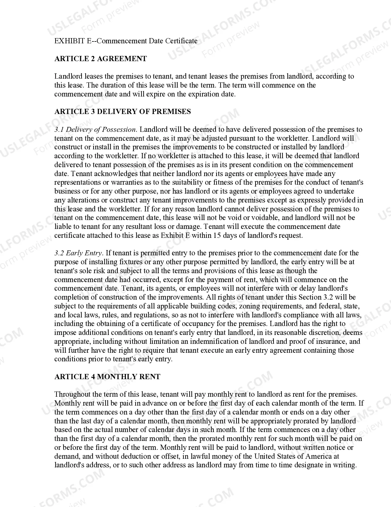 Preview Office Lease