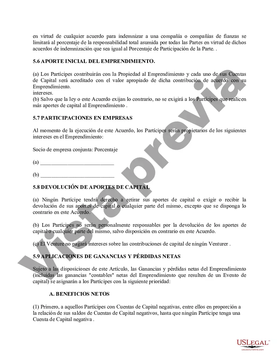 Preview Acuerdos de empresas conjuntas: para un proyecto de construcción o una empresa comercial general
