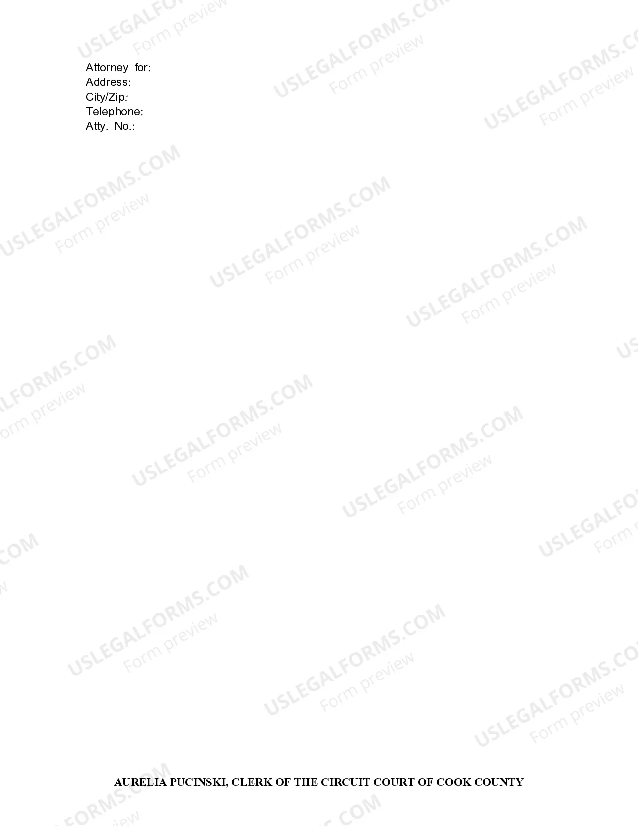 Preview Affidavit for Service by Publication