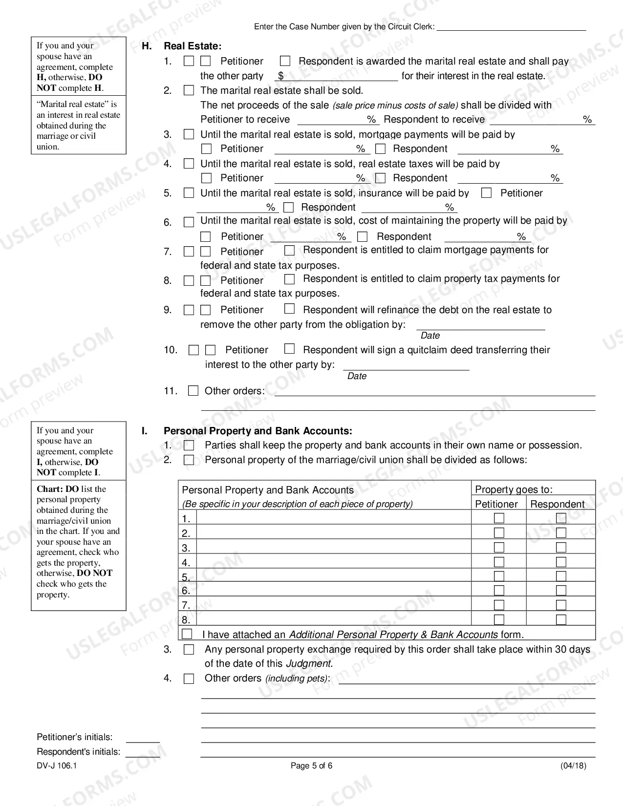 Preview Judgment of Dissolution of Marriage - No Minor Children