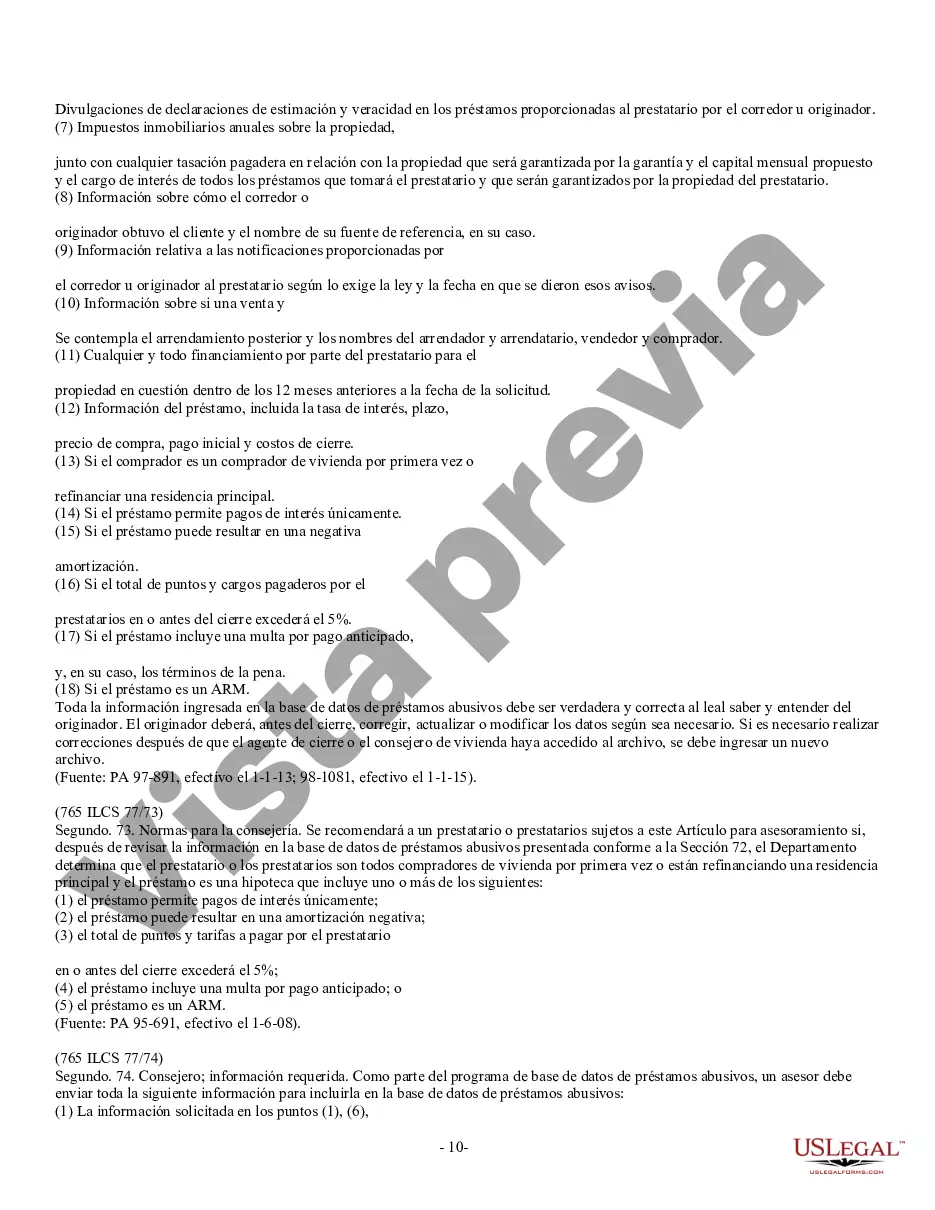 Preview Declaración de Divulgación de Ventas de Bienes Raíces Residenciales