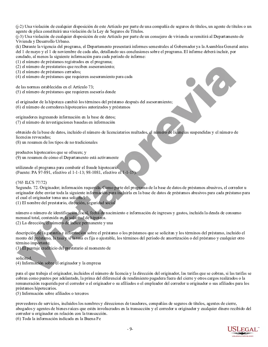 Preview Declaración de Divulgación de Ventas de Bienes Raíces Residenciales