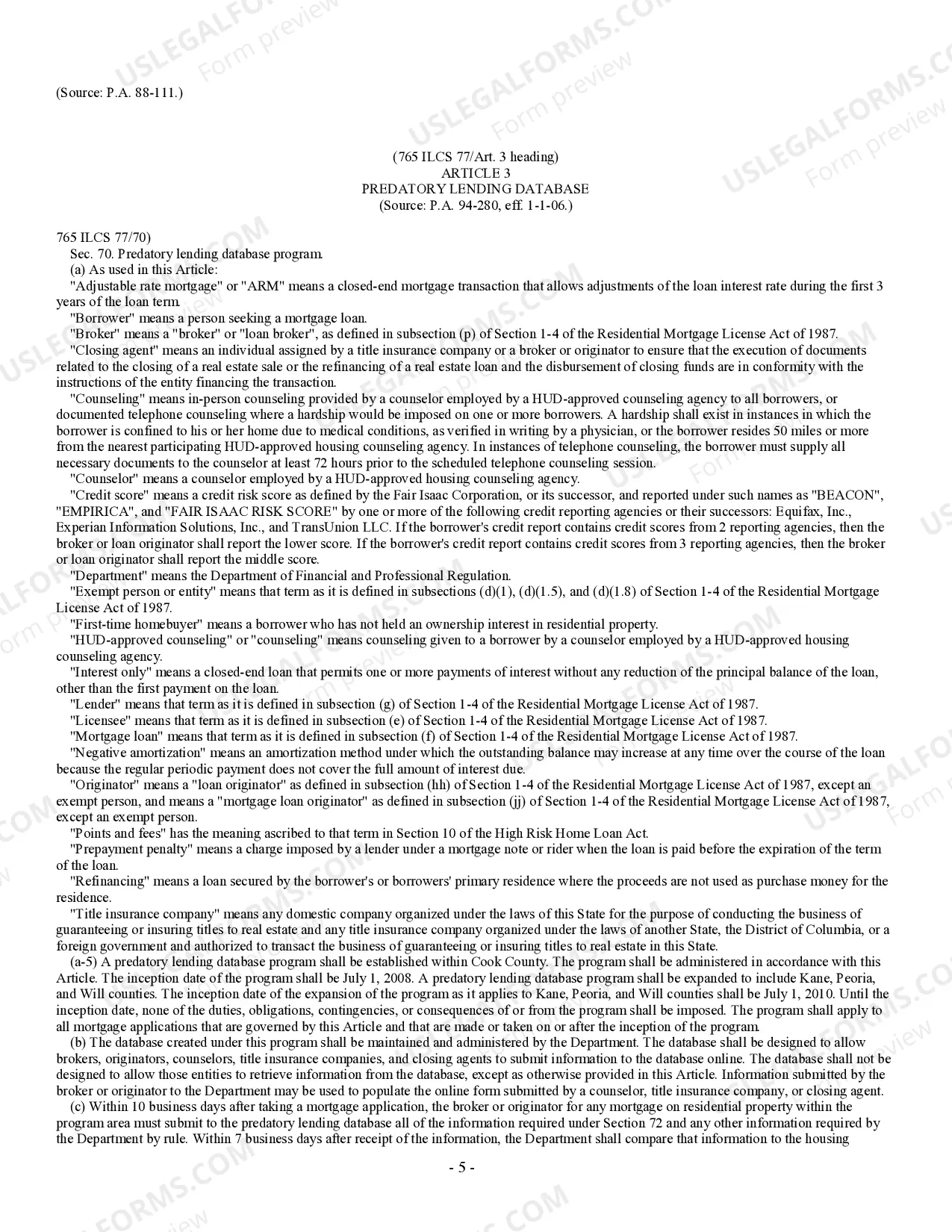 Preview Residential Real Estate Sales Disclosure Statement