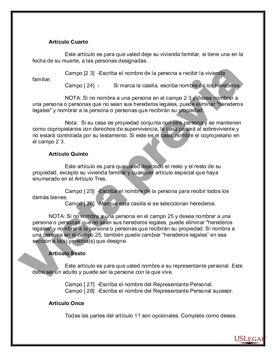 Preview Testamentos mutuos que contienen última voluntad y testamentos para personas solteras que viven juntas sin hijos