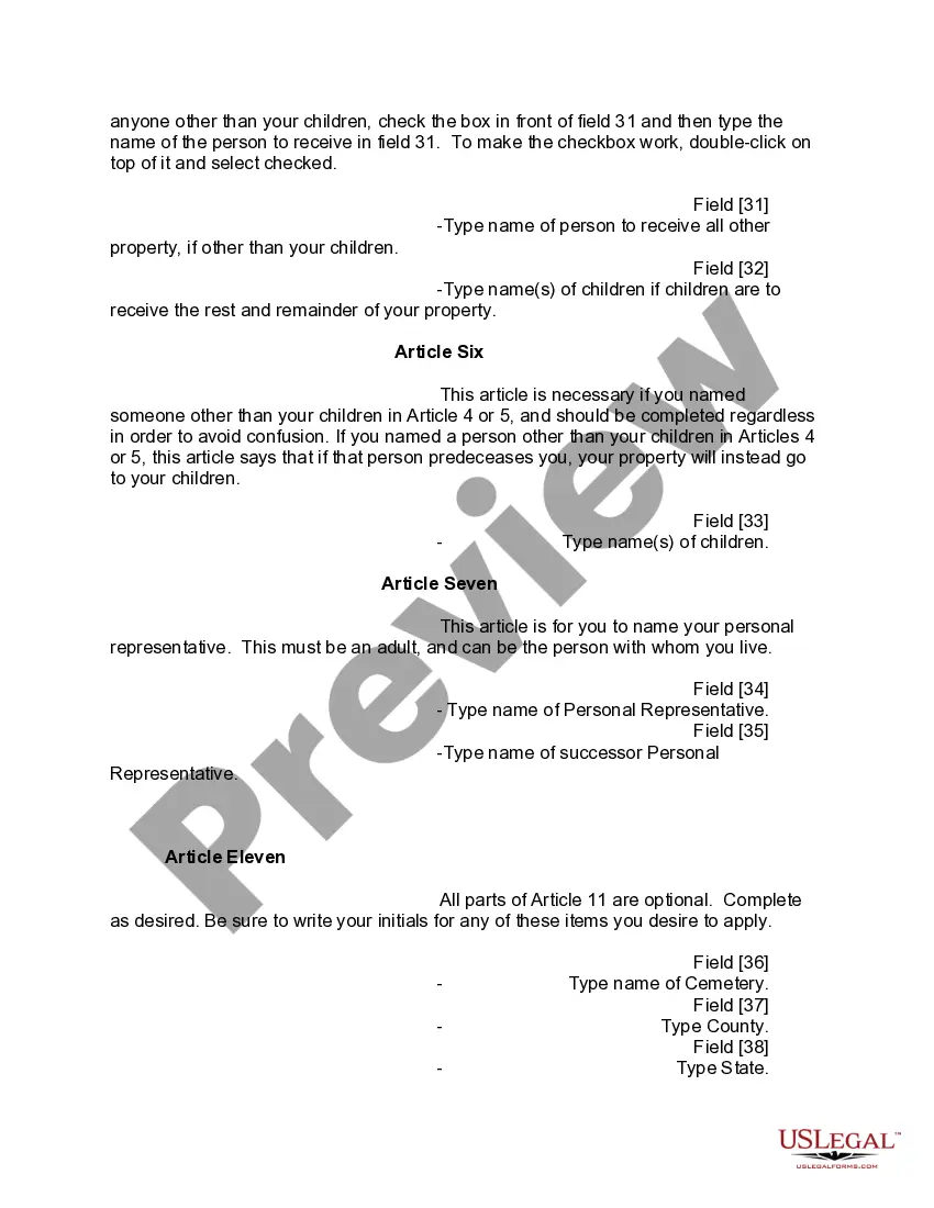 Preview Mutual Wills Package of Last Wills and Testaments for Man and Woman living together not Married with Adult Children