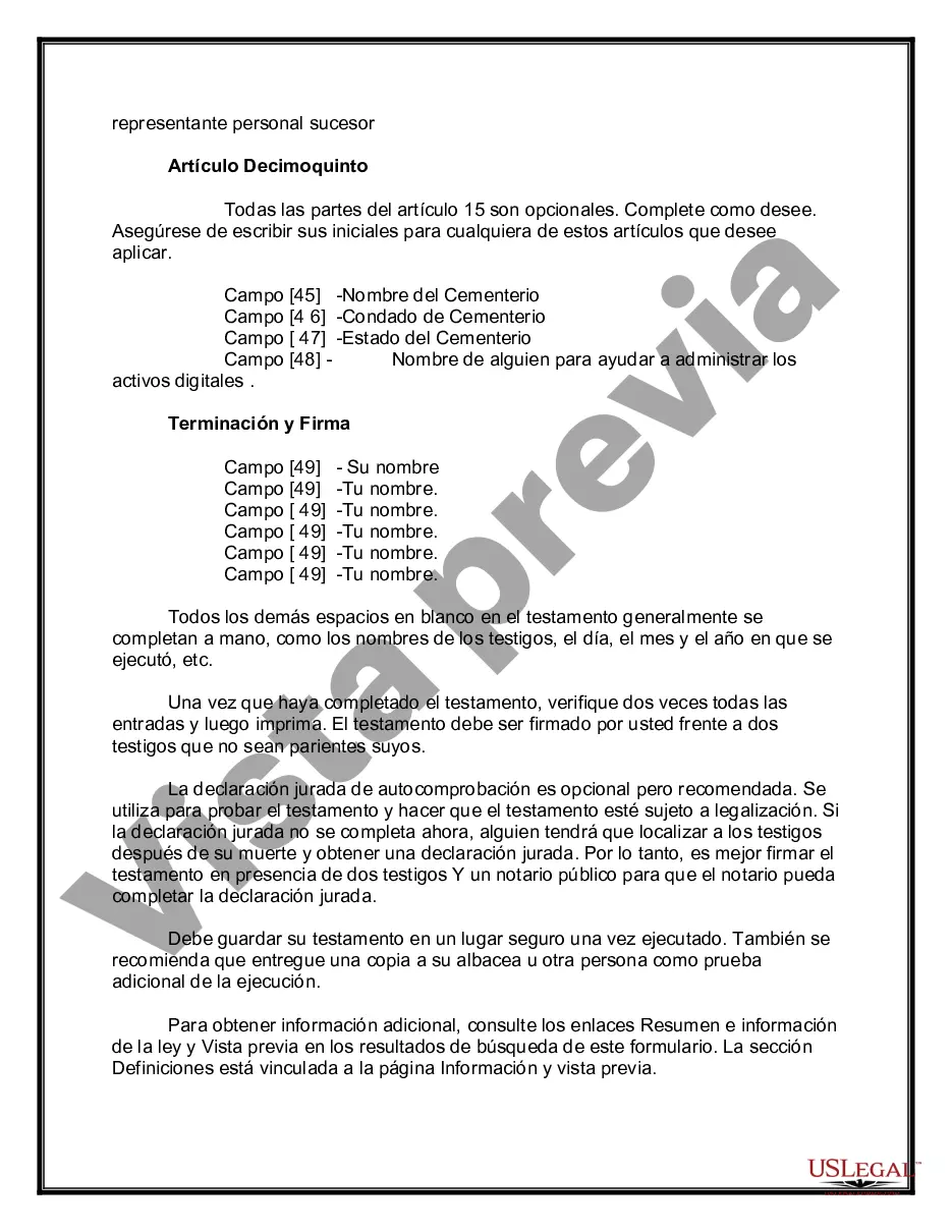 Preview Testamentos Mutuos o Últimas Voluntades y Testamentos para Personas Solteras que conviven con Hijos Menores