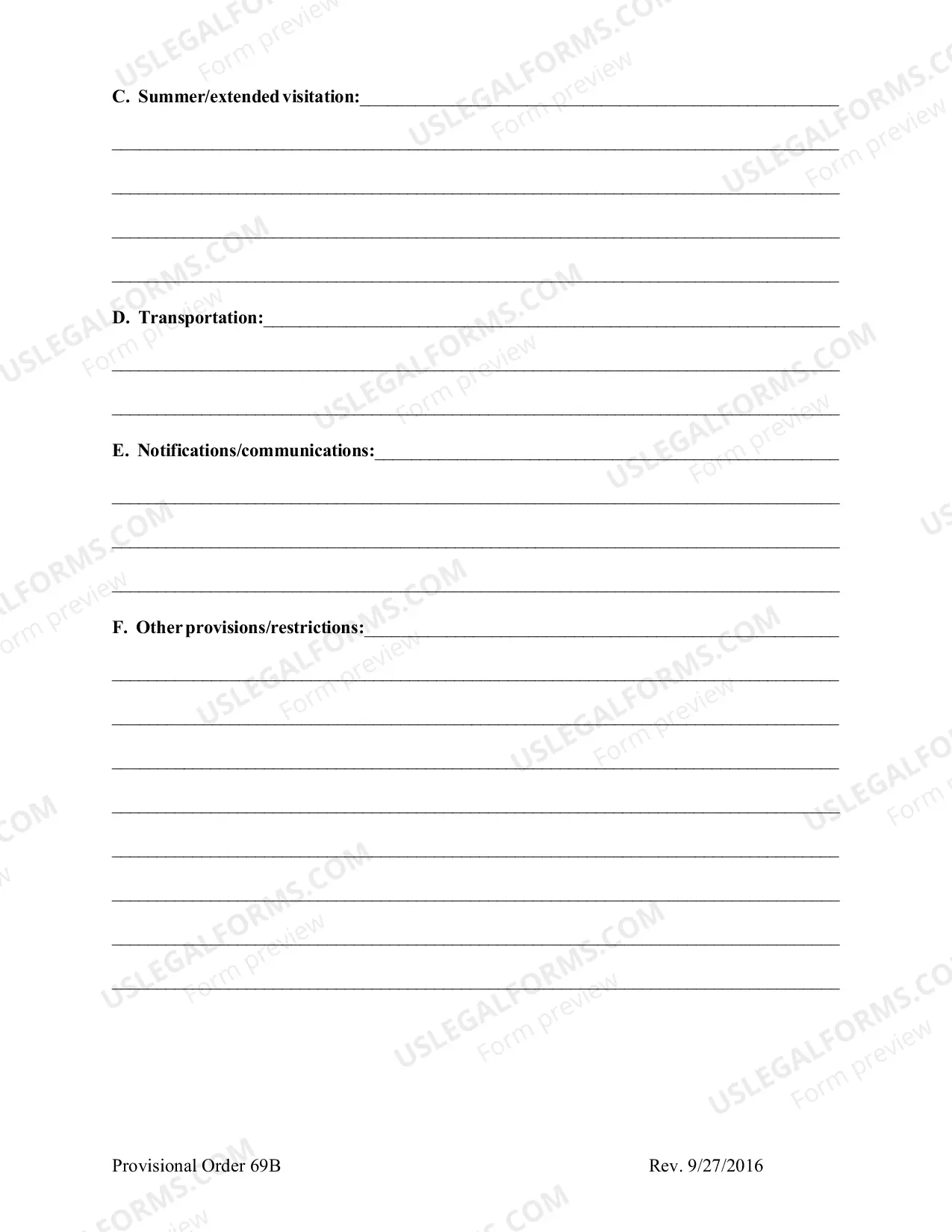 Preview Provisional Order (formerly order purs. to jud. med.)