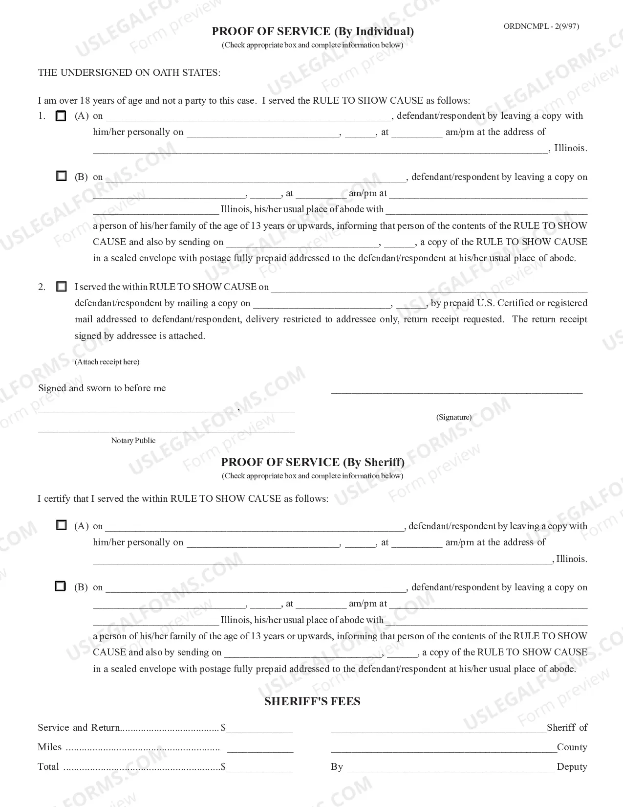 Preview Order-Rule To Show Cause