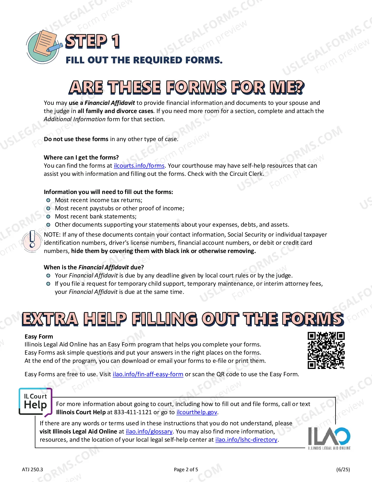 Preview How to Complete a Financial Affidavit - Family & Divorce Cases