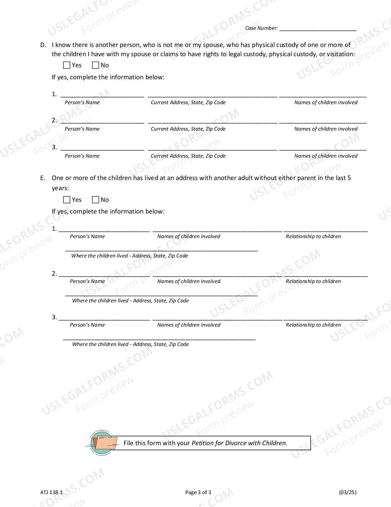 Preview Other Information About Your Children