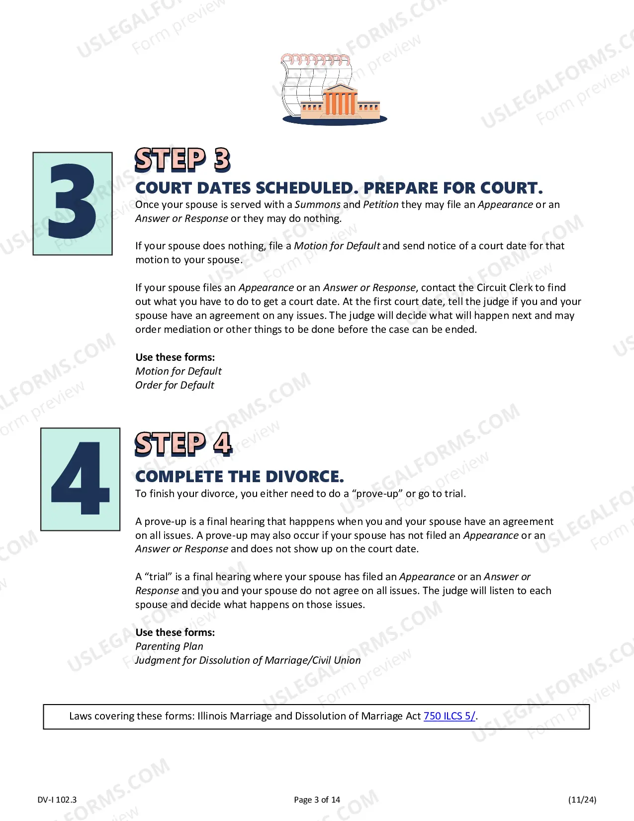 Preview Certification Agreement for Divorce with Minor Children