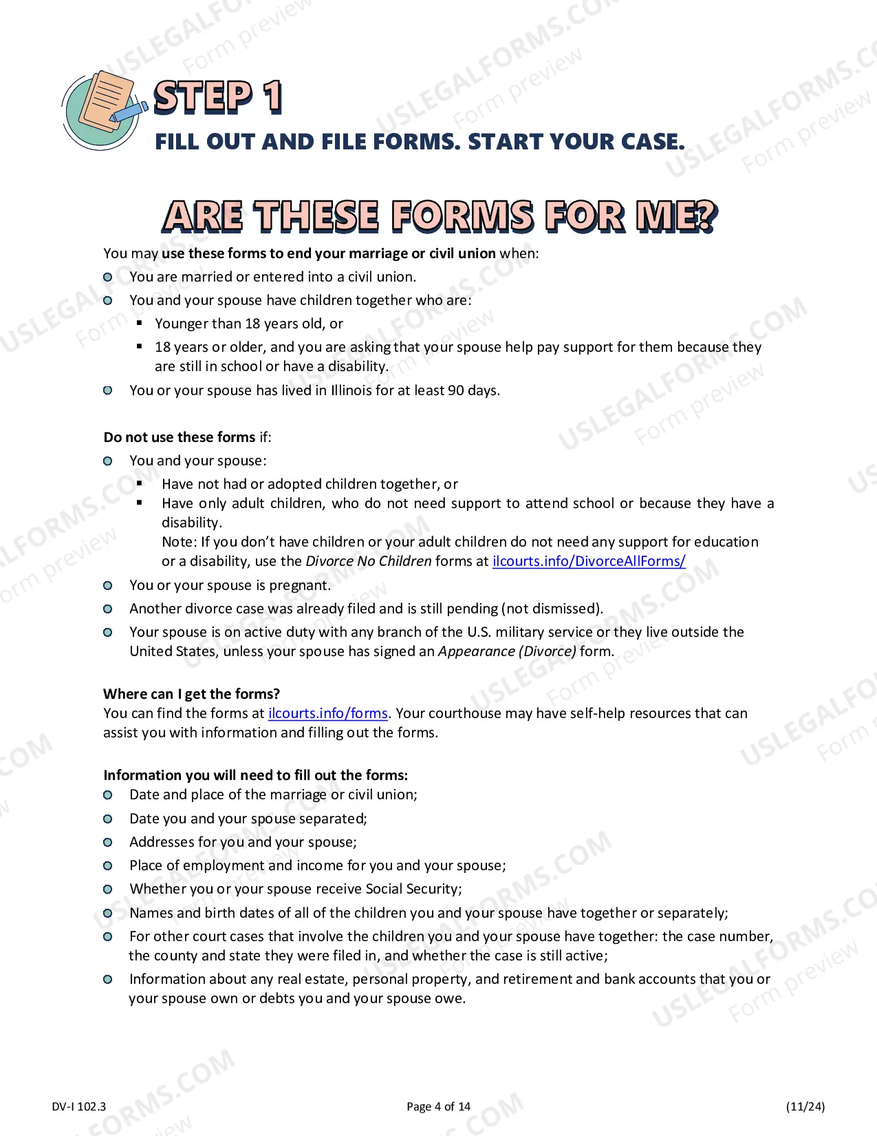 Preview Certification Agreement for Divorce with Minor Children