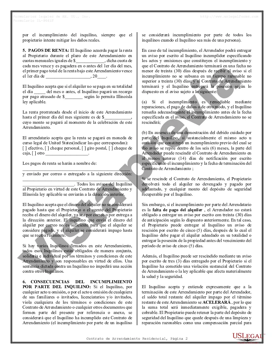 Preview Contrato de arrendamiento de alquiler residencial