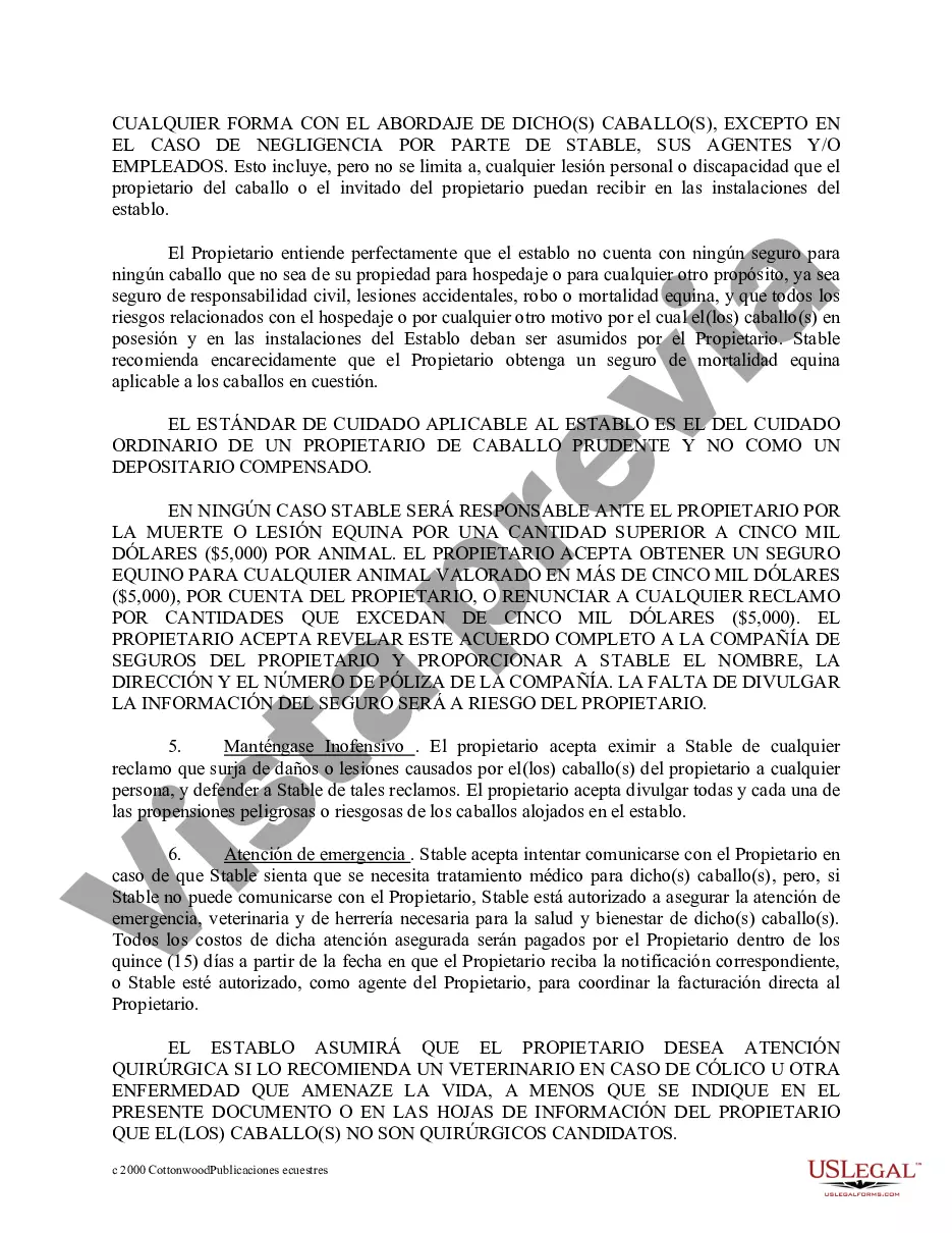 Preview Paquete de formularios equinos de caballos de Illinois