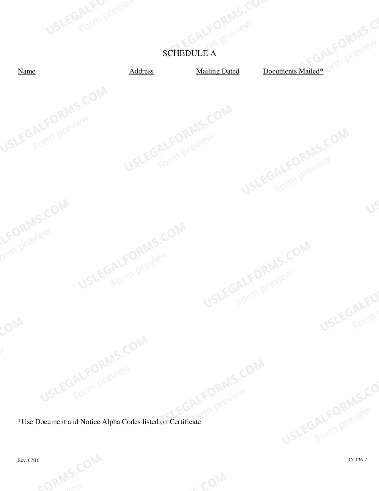 Preview Certificate Of Mailing Or Publication