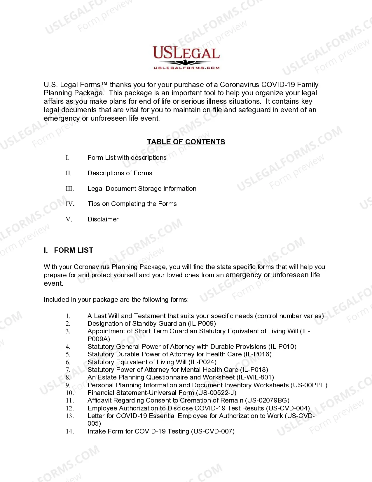 Preview Illinois Coronavirus COVID-19 Family Planning Package