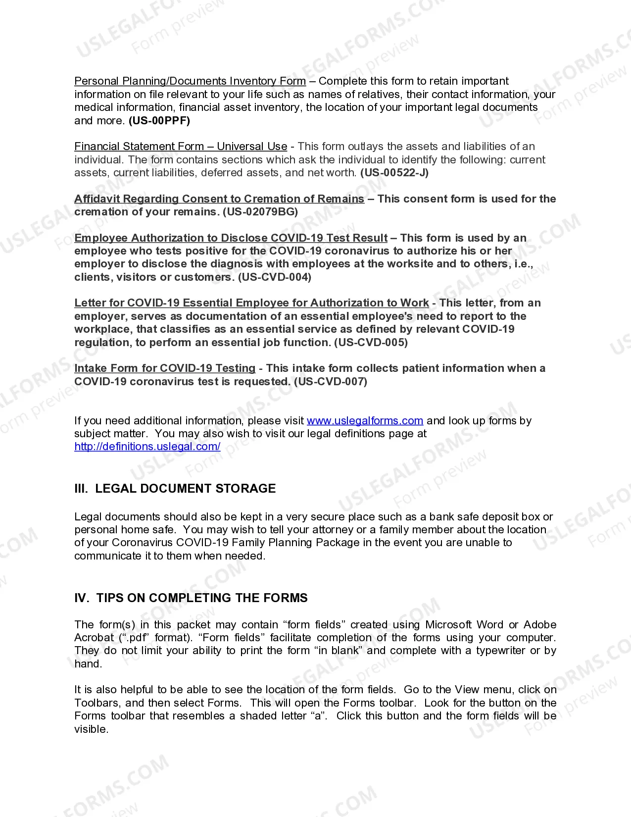 Preview Illinois Coronavirus COVID-19 Family Planning Package