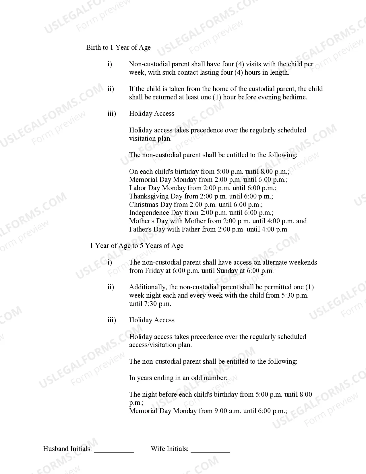 Preview Marital Legal Separation and Property Settlement Agreement Minor Children no Joint Property or Debts where Divorce Action Filed