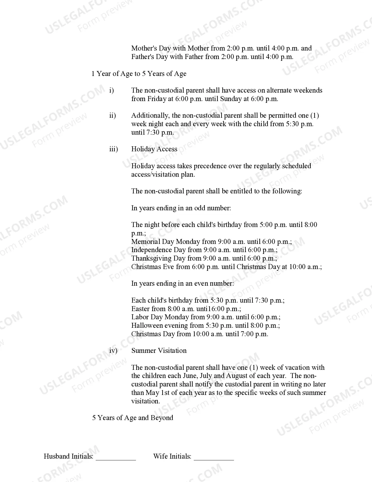 Preview Marital Legal Separation and Property Settlement Agreement Minor Children no Joint Property or Debts effective Immediately