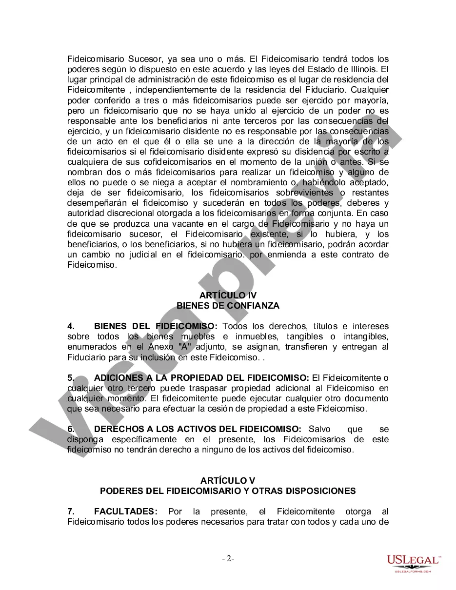 Preview Fideicomiso en vida para esposo y esposa sin hijos