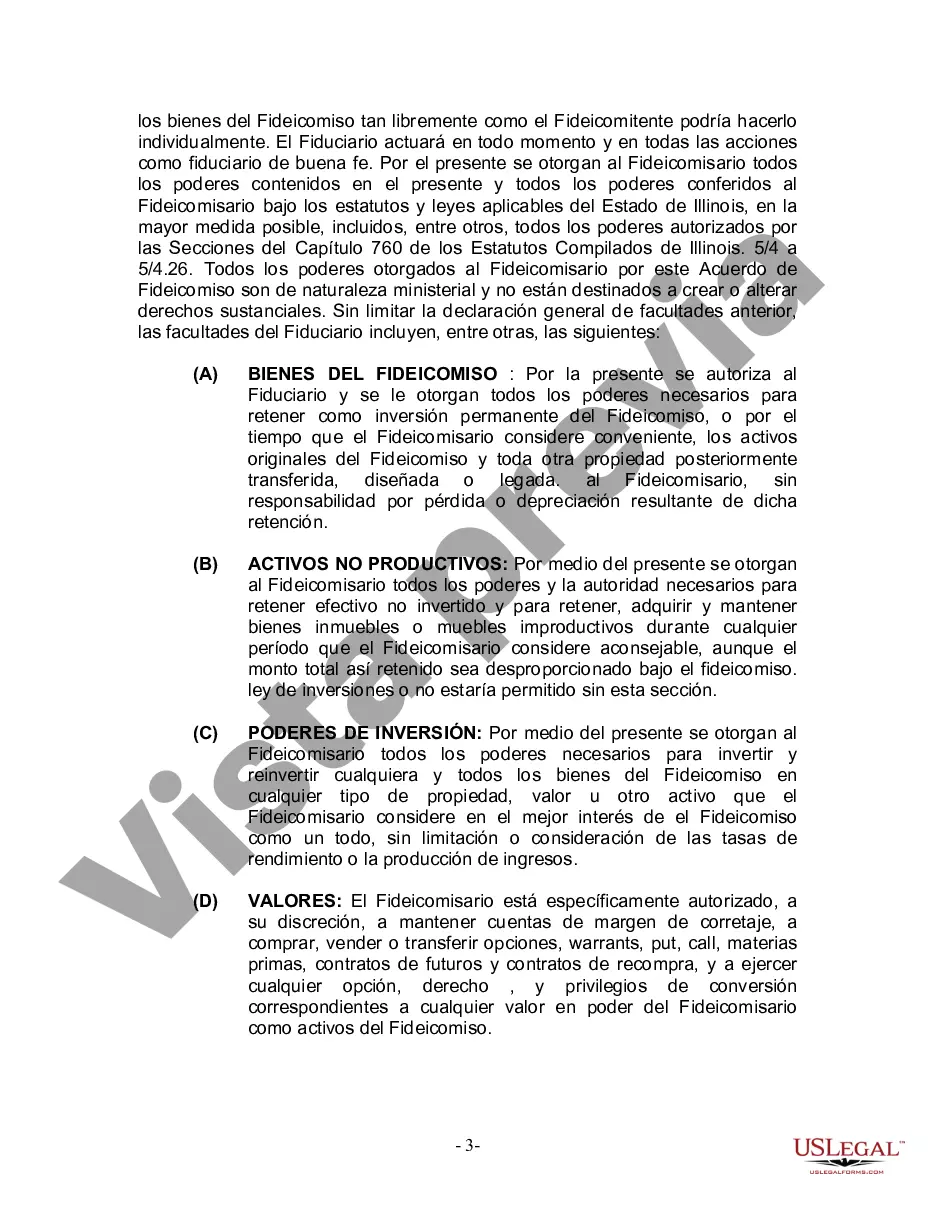 Preview Fideicomiso en vida para esposo y esposa sin hijos