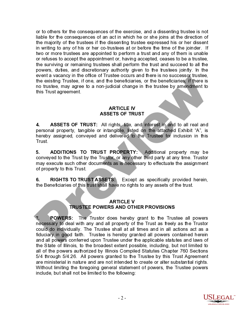 Illinois Living Trust for Individual Who is Single How Much Does A Living Trust Cost In