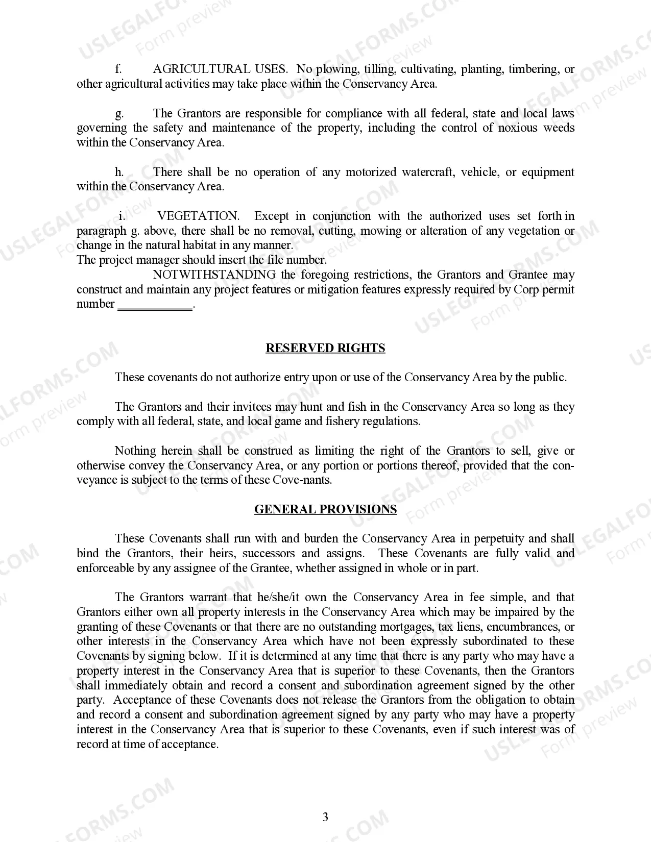 Preview Conservation Easement