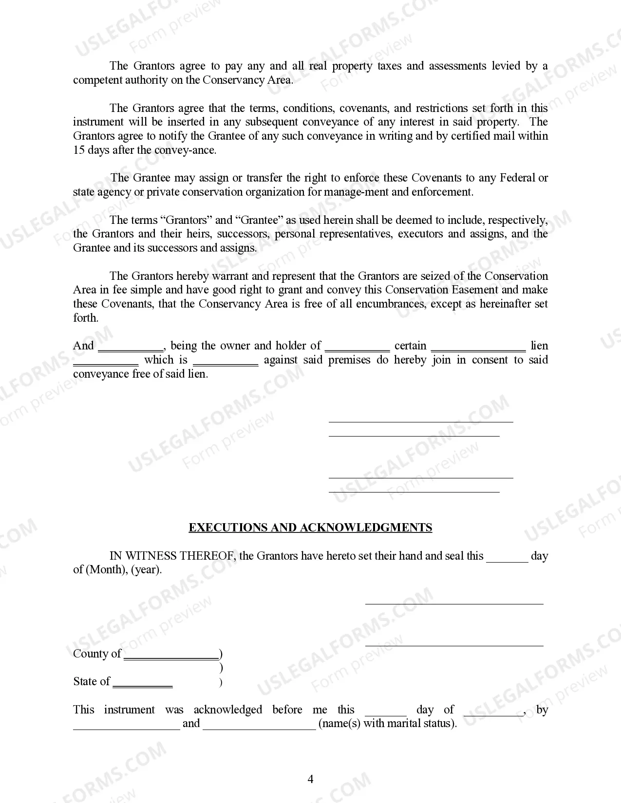 Preview Conservation Easement