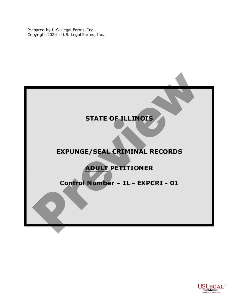 Illinois Expungement Package US Legal Forms