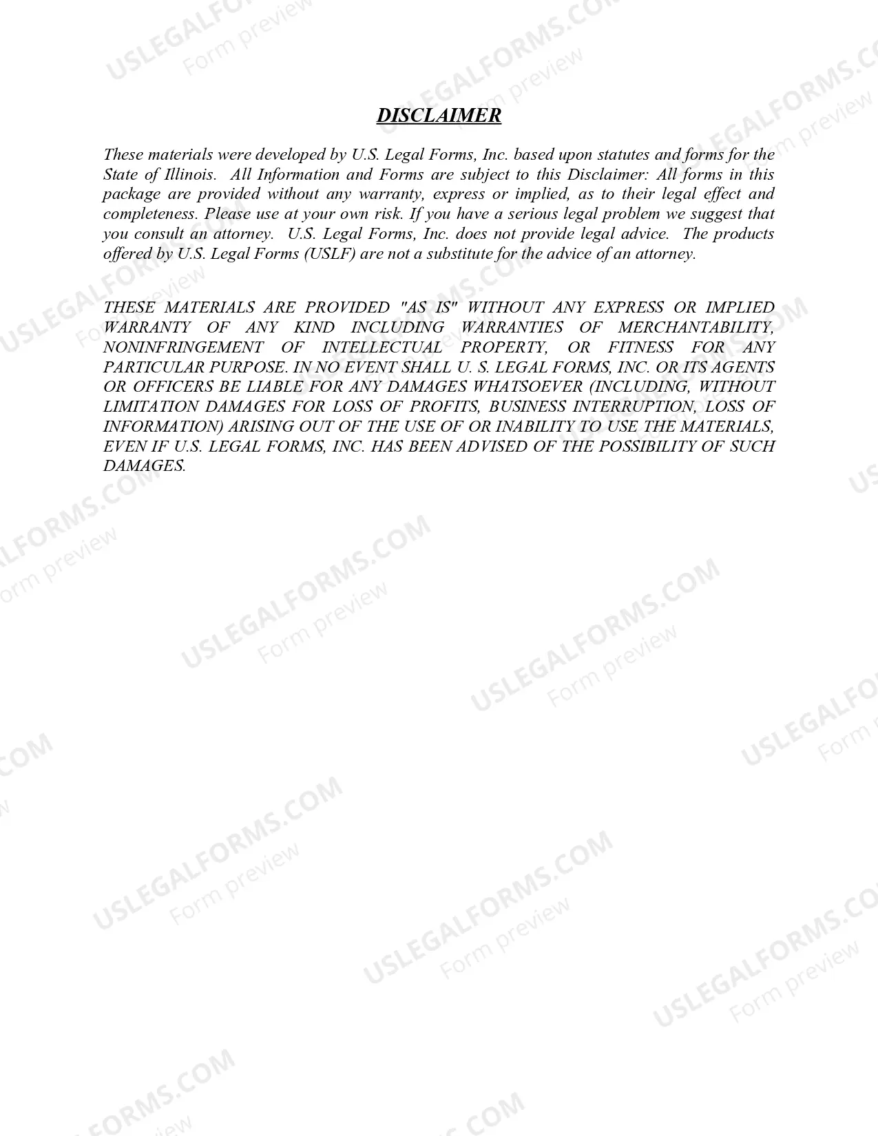 Preview Illinois Expungement Package