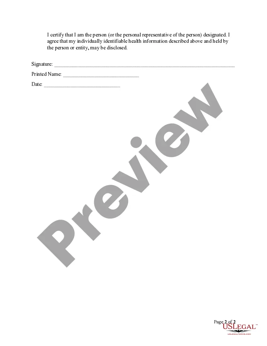 Preview Illinois Release and Authorization