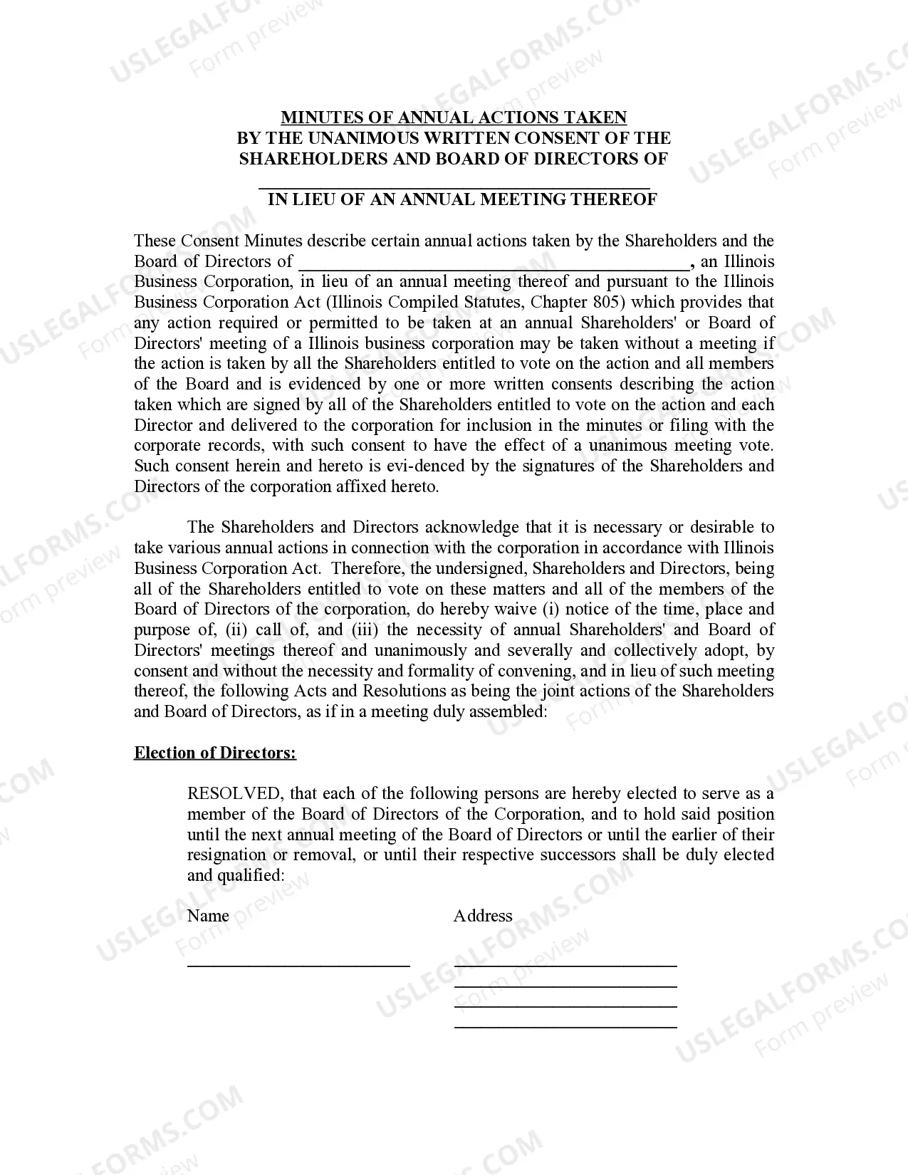 Preview Annual Minutes