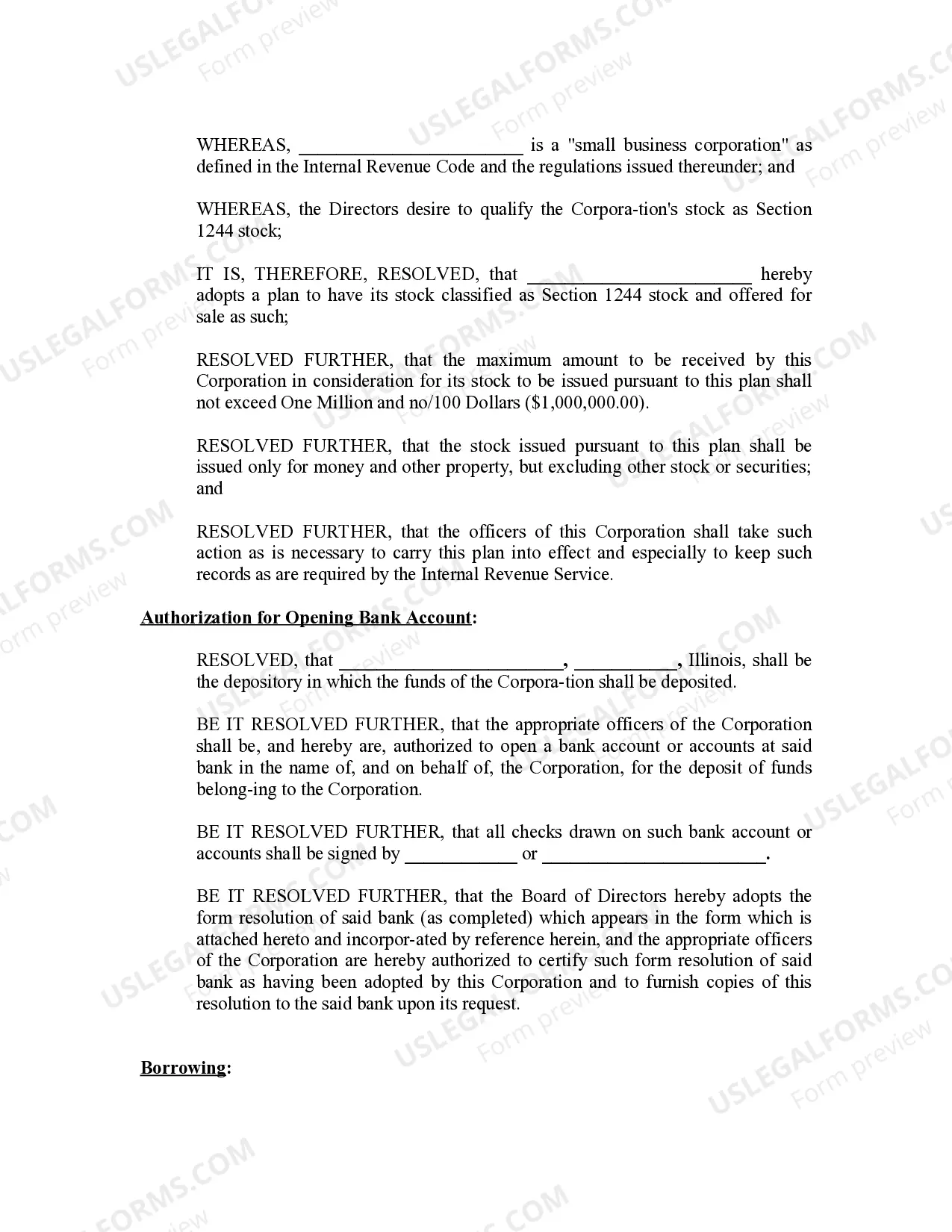 Preview Minutes for Organizational Meeting