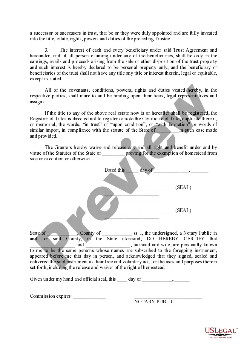 Preview Quit Claim Deed in Trust