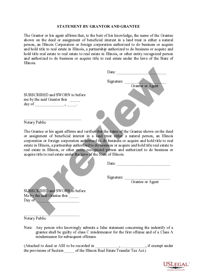 Preview Quit Claim Deed in Trust