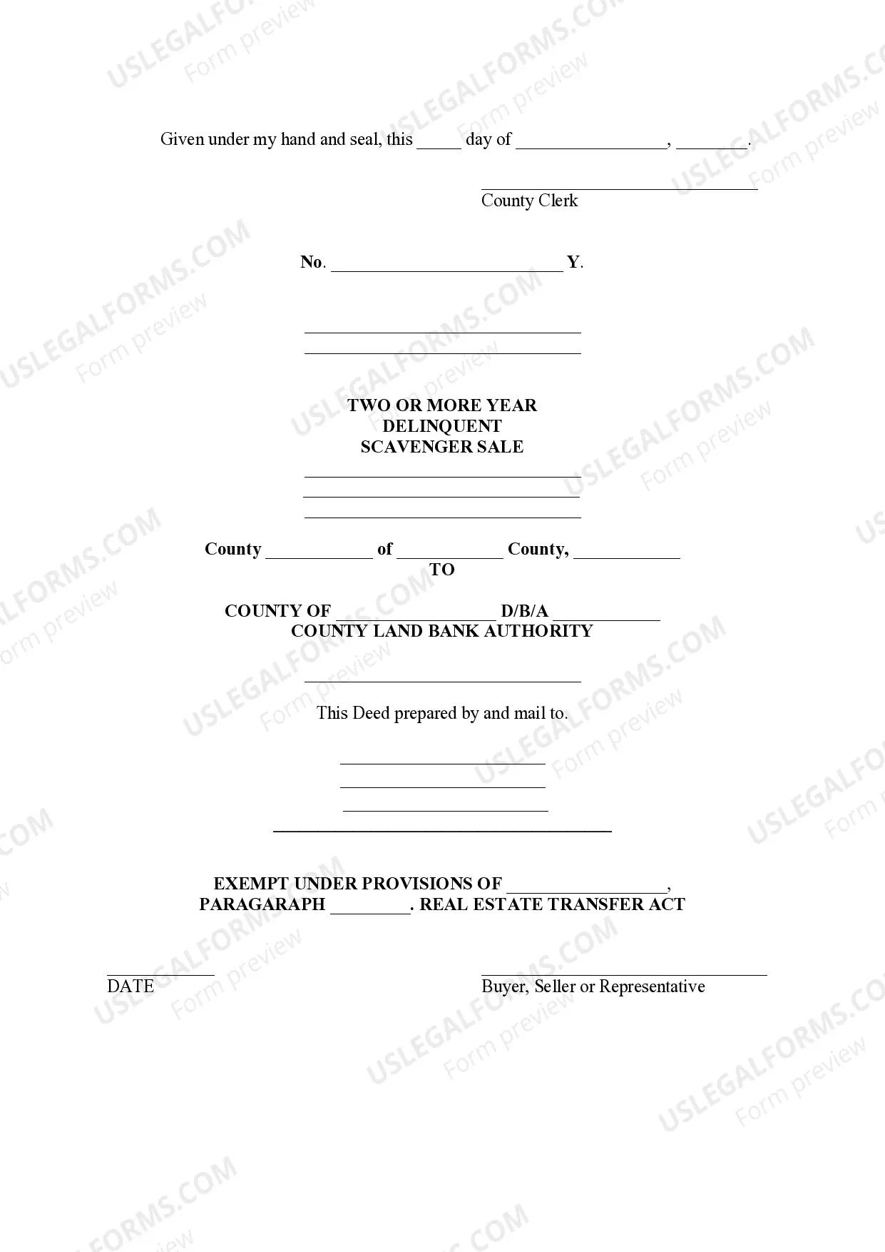 Preview Public Sale of Real Estate for the Non - Payment of Taxes