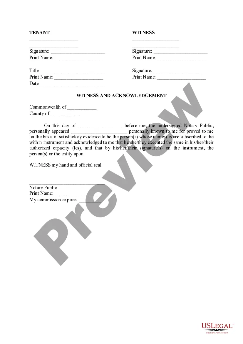 Preview Memorandum of Lease