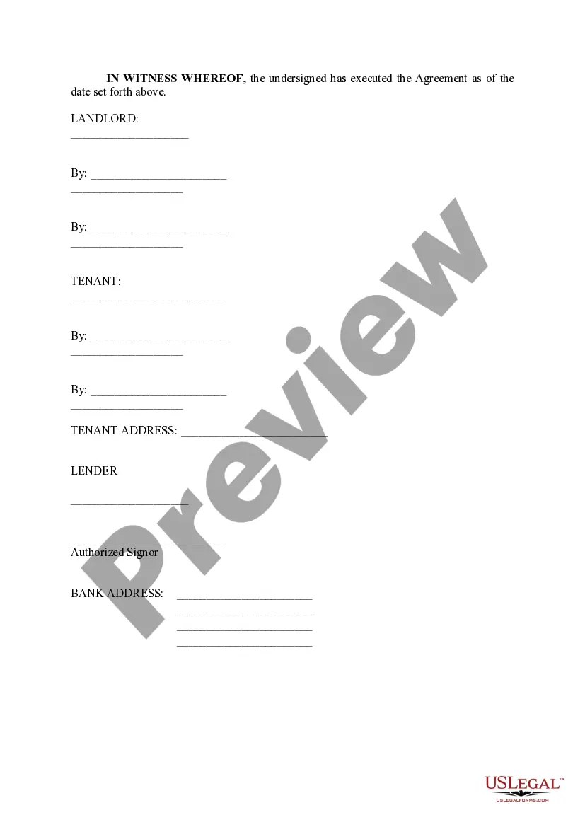 Get Subordination of Lease Preview Subordination of Lease