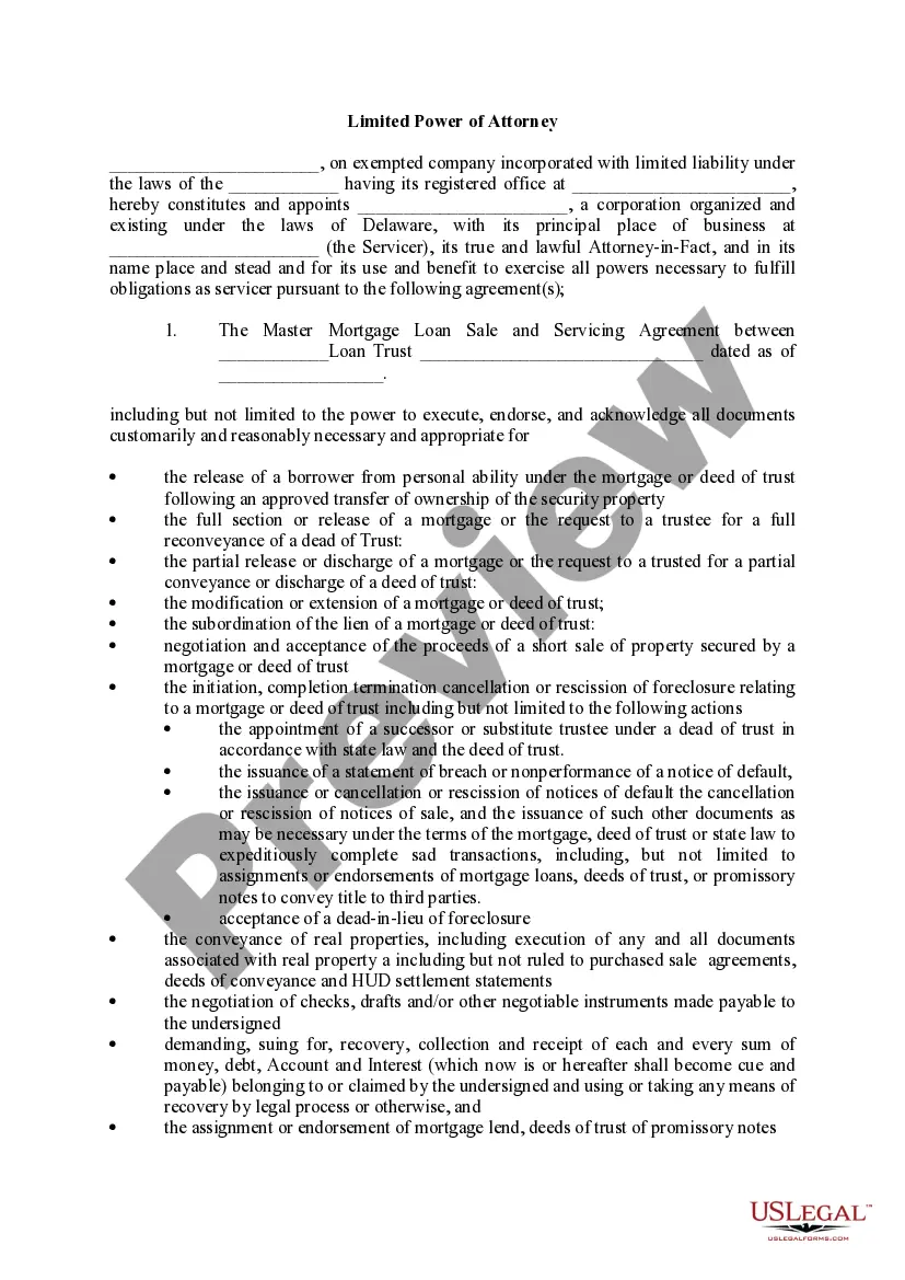 Preview Power of Attorney