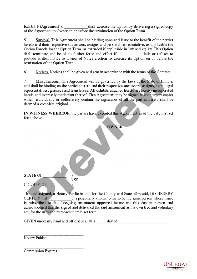 Preview Option to Purchase