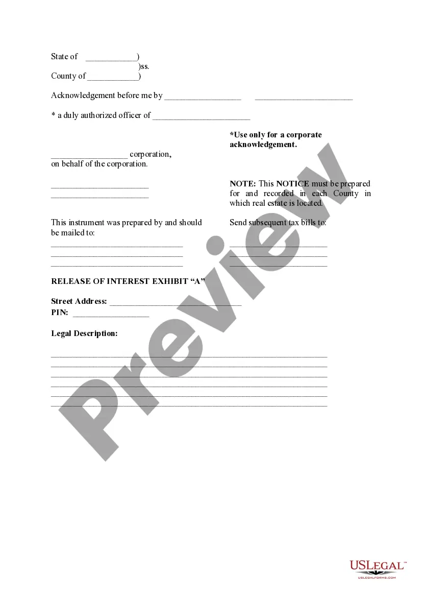 Get Notice of Probate and Release of Estate Interest in Real Estate Preview Notice of Probate and Release of Estate Interest in Real Estate