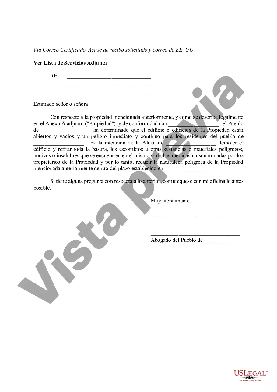 Preview Memorándum de Notificación