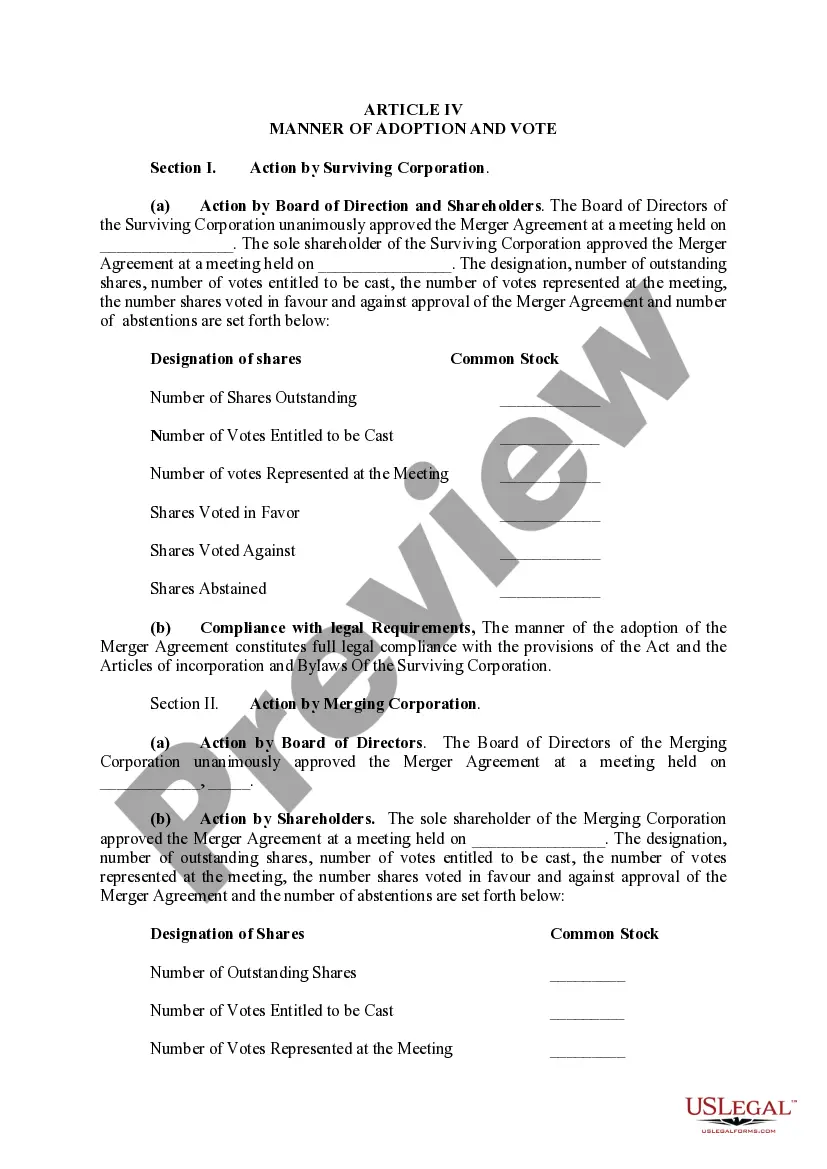 Preview Certificate of Authority to Merge