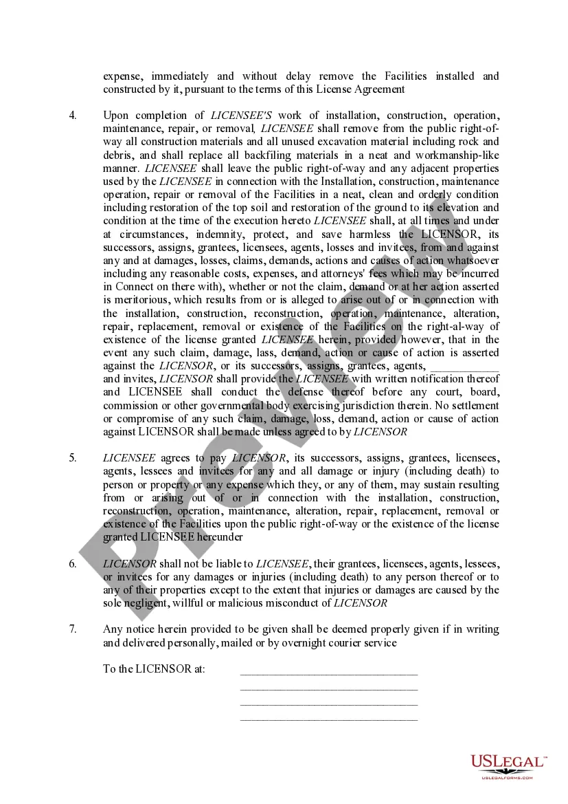 Preview Underground Lawn Sprinkler SystemLicense Agreement