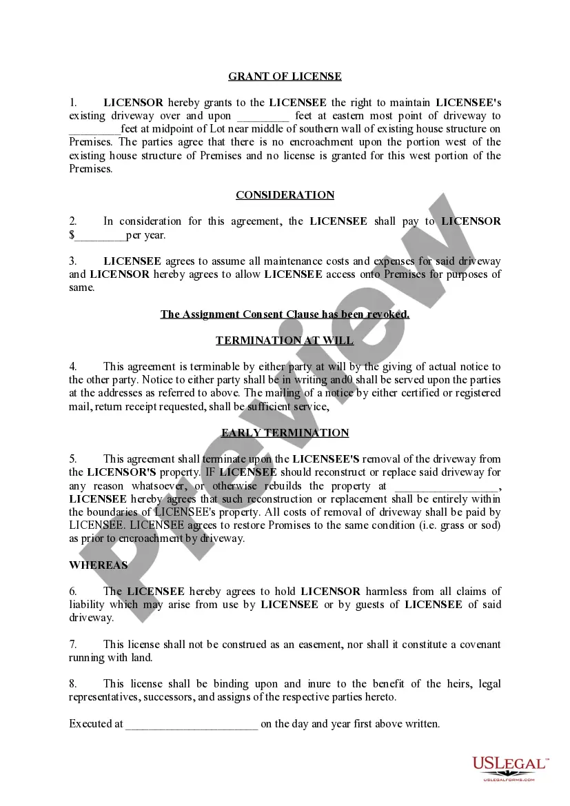 Preview License Agreement Modification