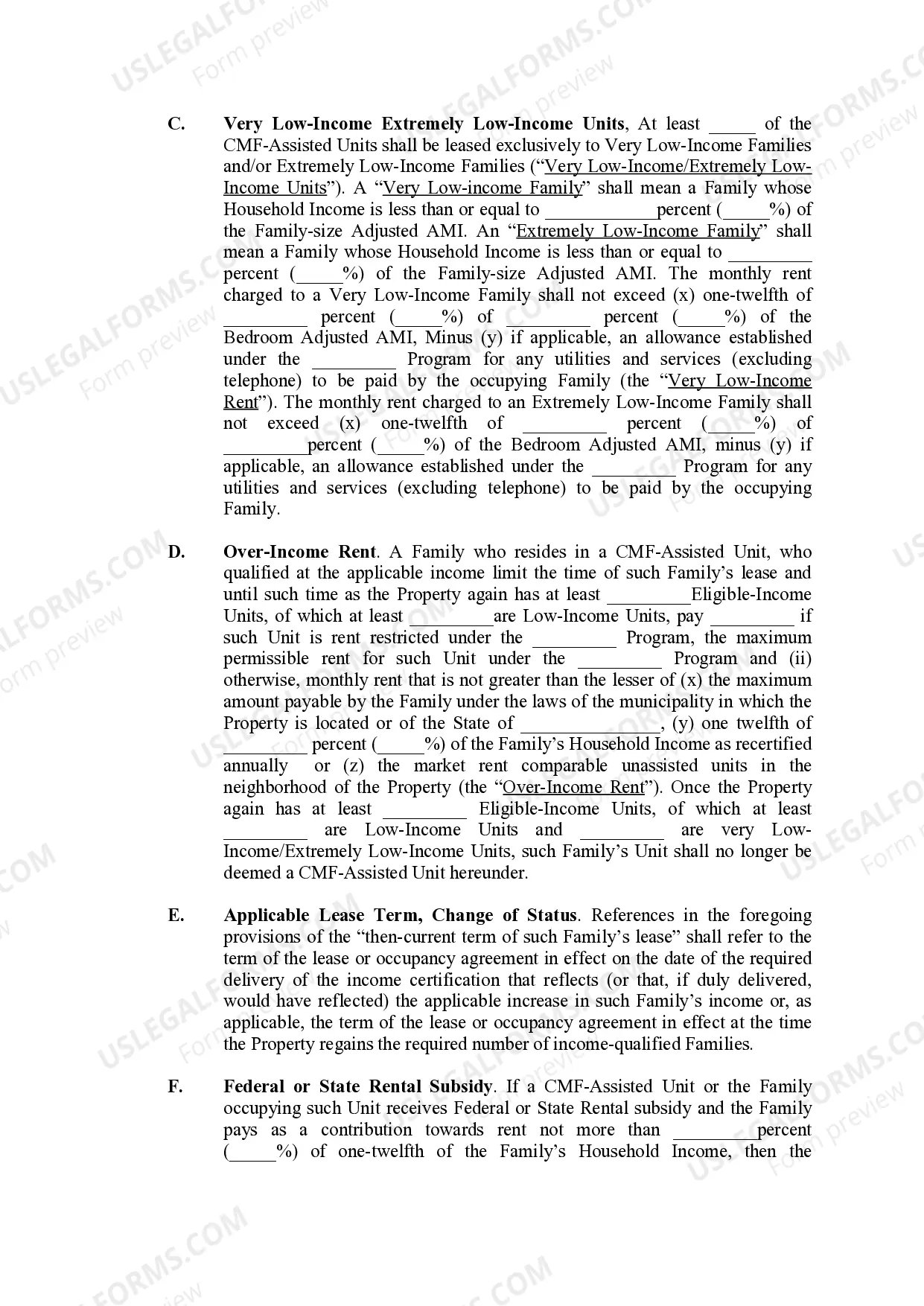 Preview Affordable Housing Restrictions