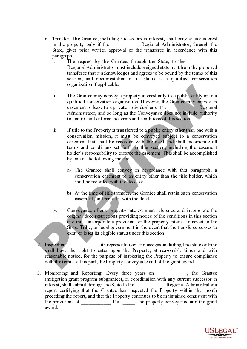 Preview Amended FEMA Deed Restriction