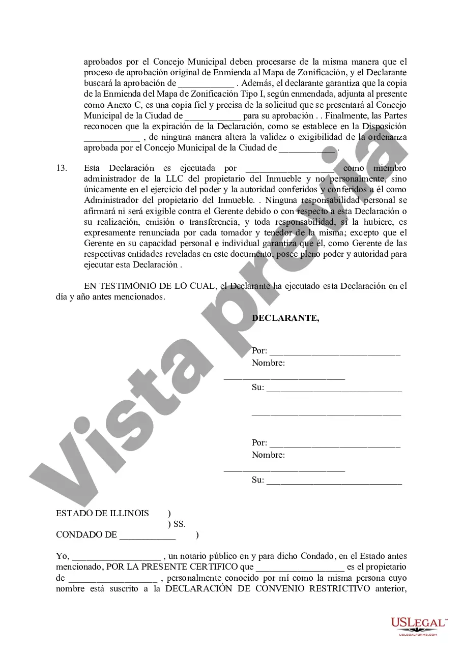 Preview Declaración de Pactos Restrictivos