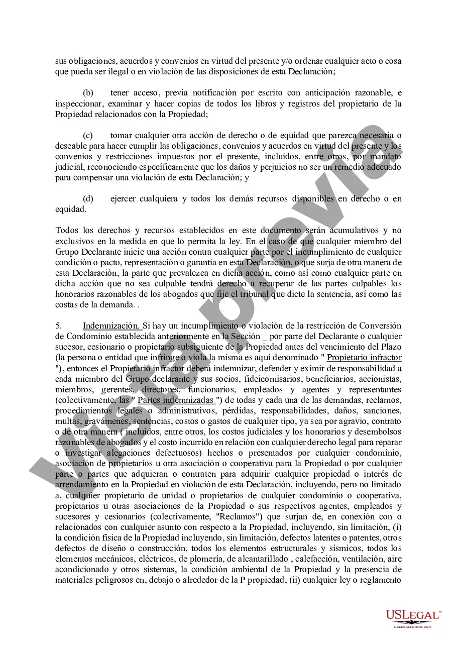 Preview Declaración de Pactos Restrictivos